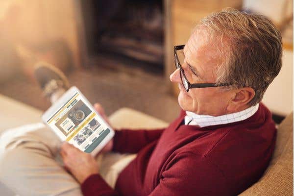 Man with iPad