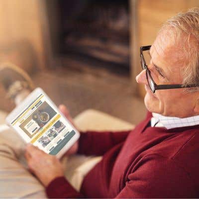 Man with iPad
