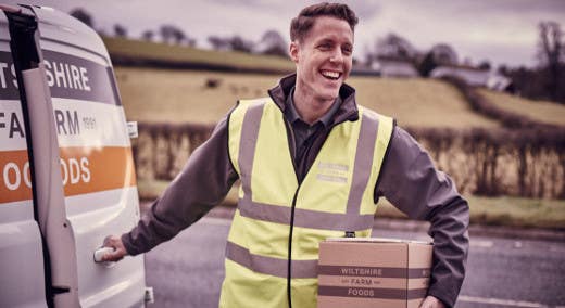 delivery person with delivery