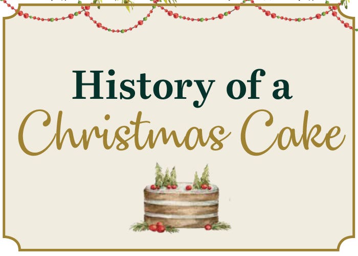 History of a Christmas Cake