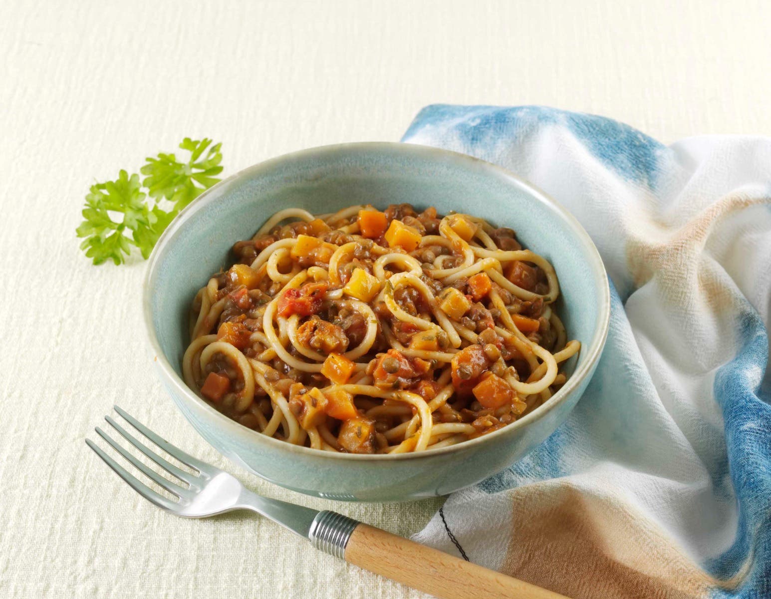 Vegetarian spaghetti bolognaise