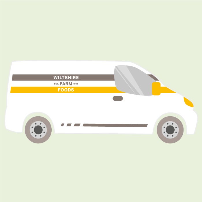 Wiltshire Farm Foods Cartoon Van